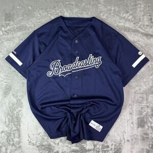 Broadcasting byu radio baseball vintage sportstek jersey size medium